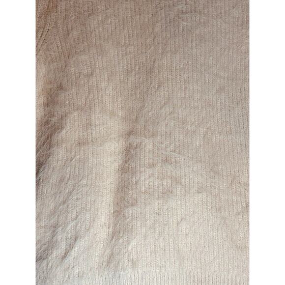 Anthropolgie Knitted and Knotted Fuzzy Cardigan Sweater size Small Petite- Peach - Picture 7 of 13